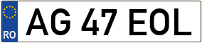 Trailer License Plate
